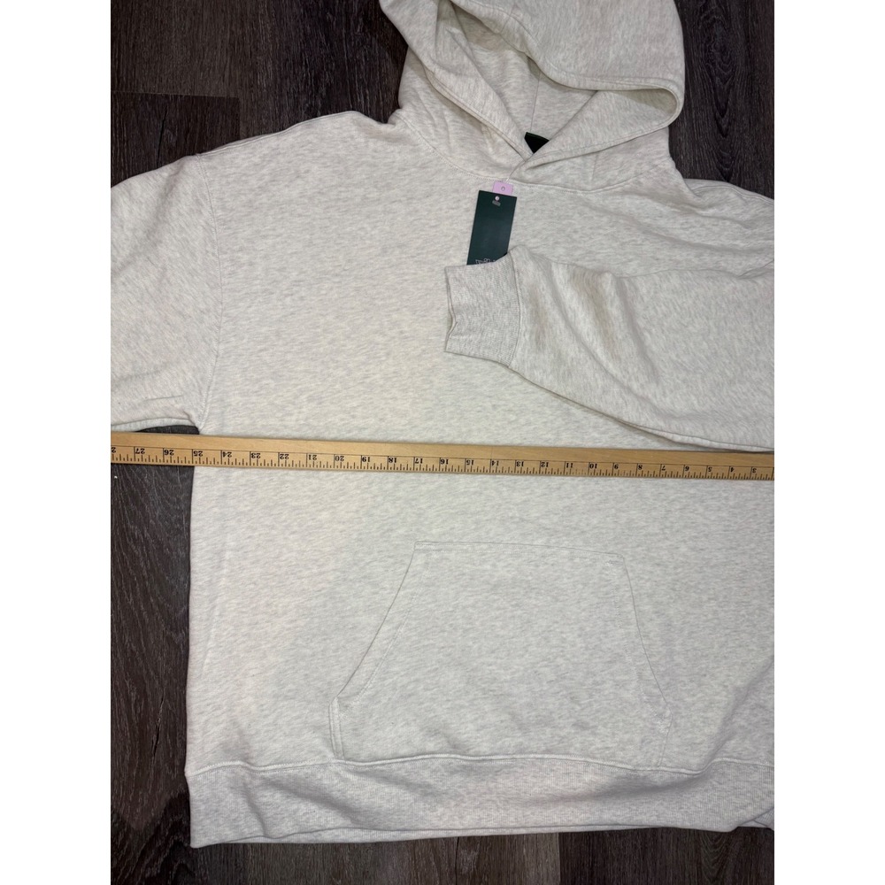 Women's Oversized Hooded Pullover Sweatshirt -Wild Fable Heather grey size large - Picture 7 of 10